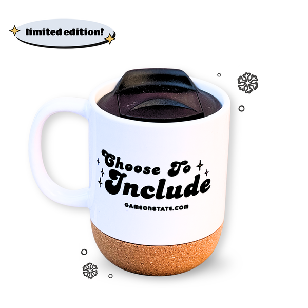 “Choose to Include” Cork-Bottom Mug – 15oz