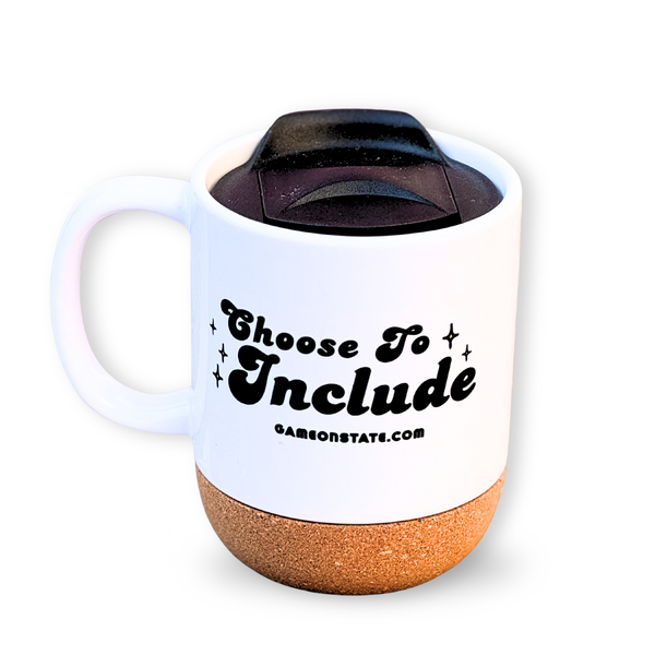 “Choose to Include” Cork-Bottom Mug – 15oz