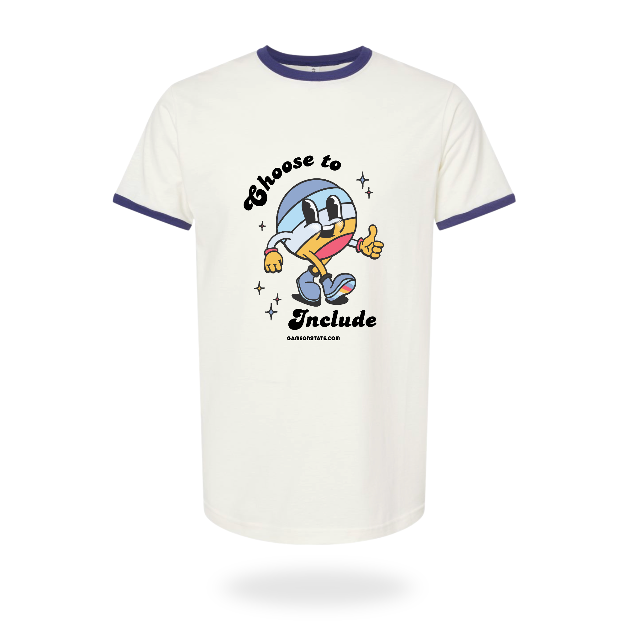 Goober “Choose to Include” Retro Ringer Tee